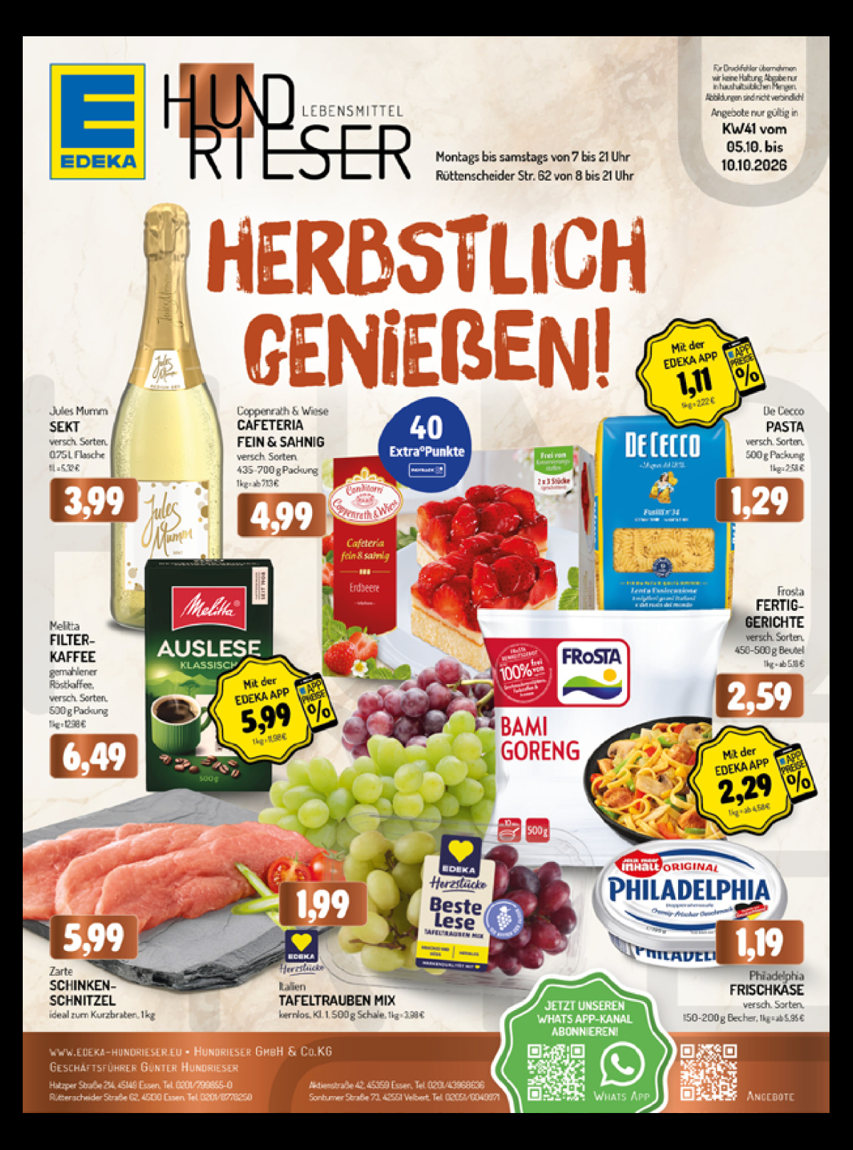 EDEKA Hundrieser Handzettel KW41